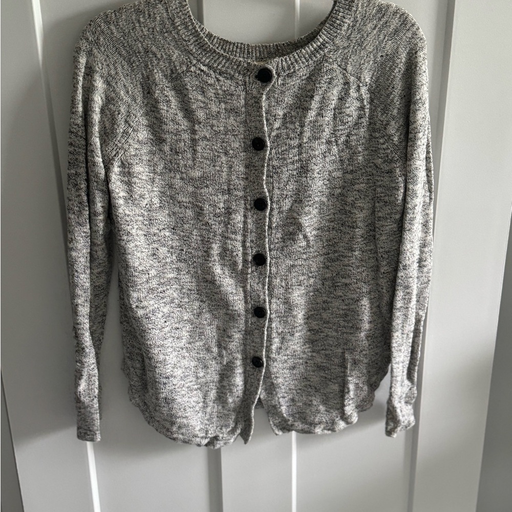 Madewell Button-Back Gray Sweater - image 3